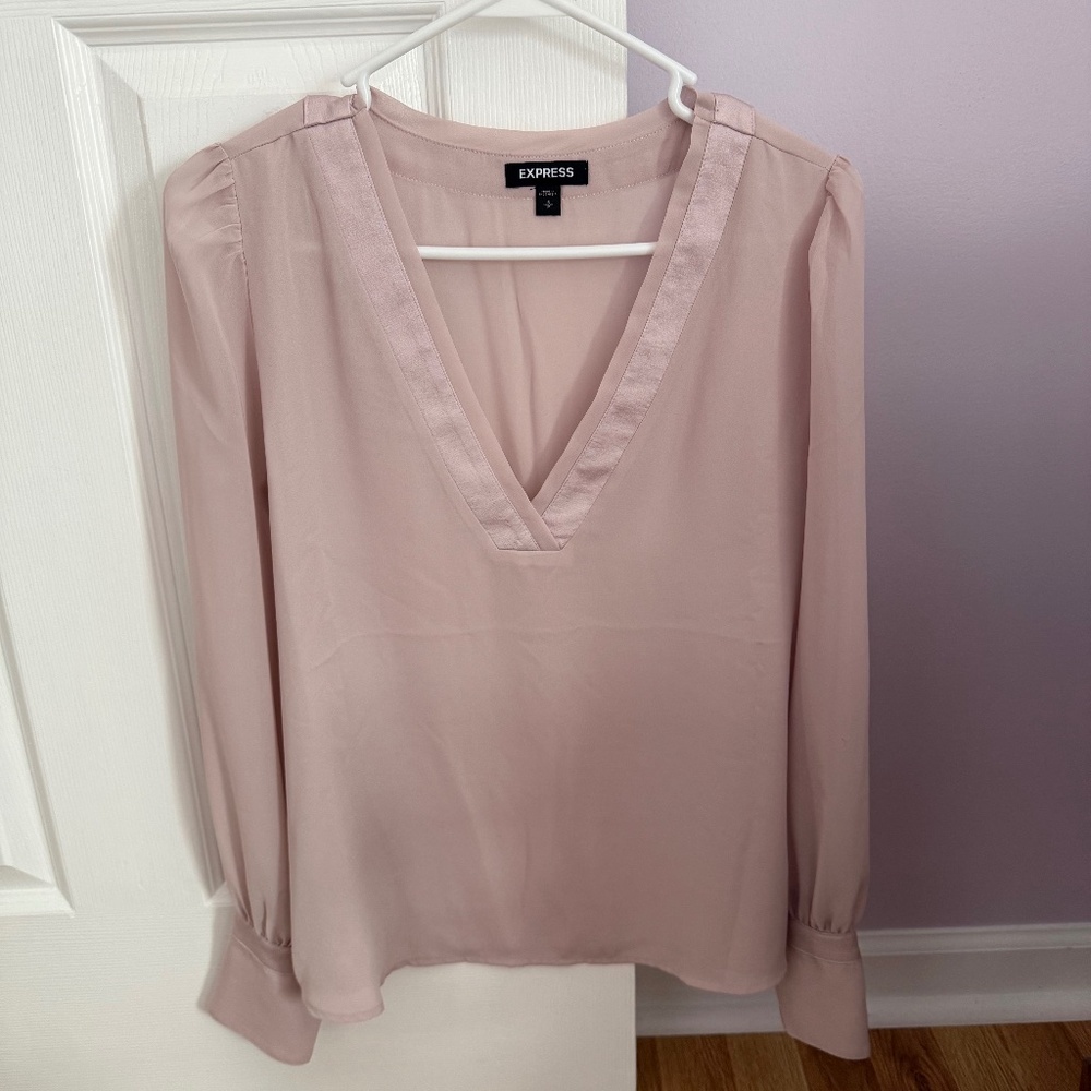 Pink sheer express blouse